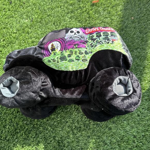Monster Jam Grave Digger Plush Stuffed Monster Truck Toy Collectible 10 Inch - Picture 6 of 9